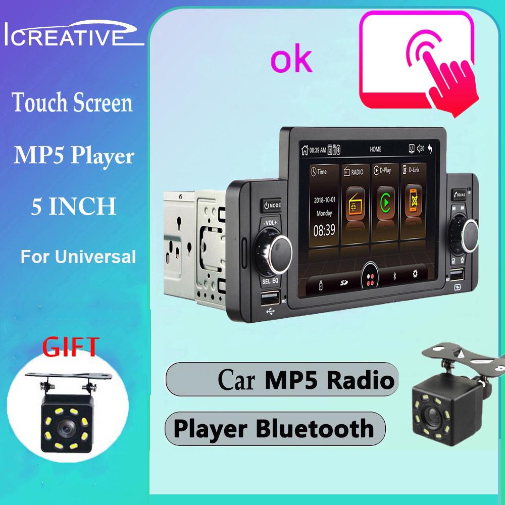 icreative 5-дюймовый автомобильный радиоприемник 1 Din Android Авто Мультимедийный плеер Bluetooth MirrorLink FM-приемник