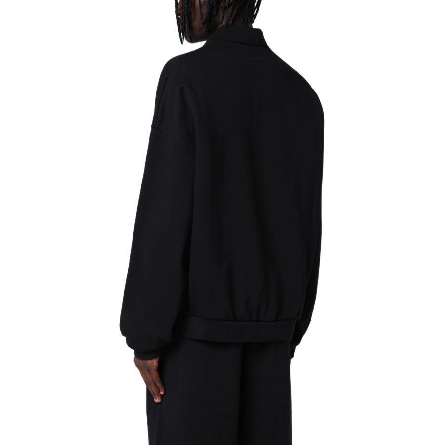 Fear of God Essentials Флисовое поло черное мужские топы 192BT244390F