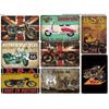 Vintage Motorcycle Guzzi Metal Sign Retro Plate Decorative Plaque Wall Decor Garage Man Cave Motor Tin Painting Wall Decor