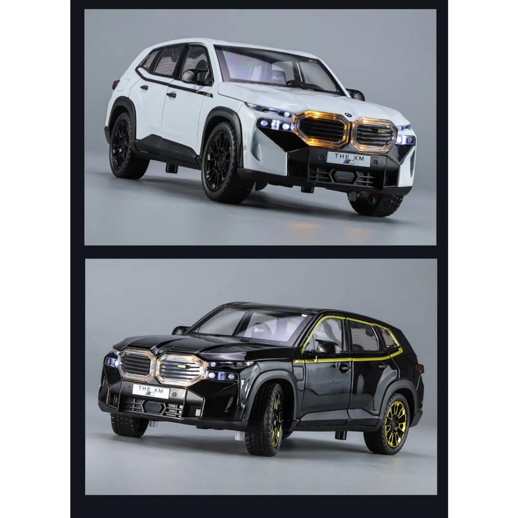 1/24 BMW The XM SUV Модель спортивного автомобиля из сплава Литой металлический игрушечный автомобиль Модель транспортного средства Симуляция Звук и свет Коллекция Детский подарок