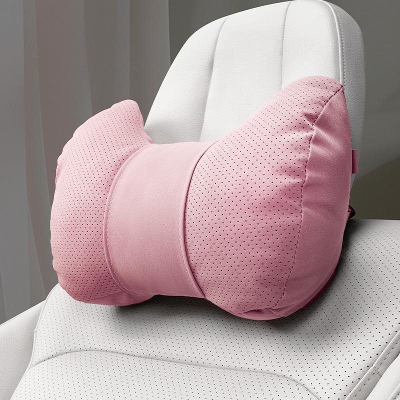 Car Headrest & Lumbar Support Pillow Set - 5-Piece Neck & Back Cushion for New Vehicles