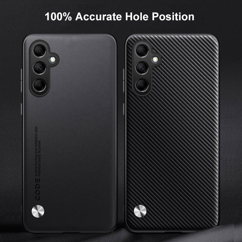 Роскошный чехол из искусственной ПУ кожи для Samsung Galaxy M14 5G, задняя крышка, матовый силиконовый противоударный чехол для полной защиты телефона для Samsung M14