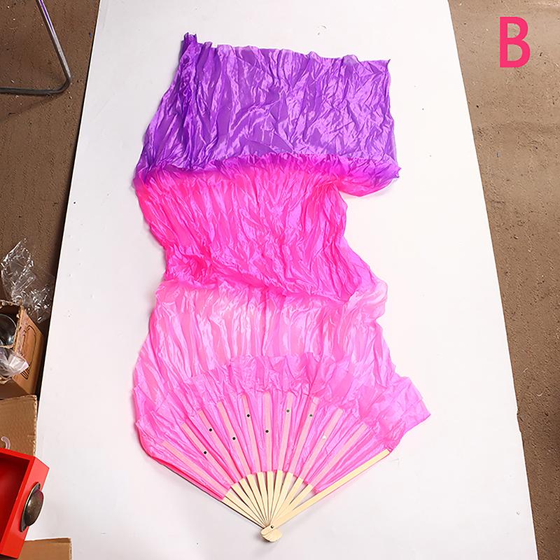Правый веер для танцев длиной 150 см, продажа, г-жа живот, градиентный цвет, танцовщица, длинная имитация, реквизит для танцев, шелковые веера