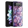 Чехол для телефона Samsung Galaxy Z Flip 3 4 5 6 7 Складной корпус Для Samsung Z Flip4 Flip5 Жесткая ПК крышка Цветочный мрамор Геометрия