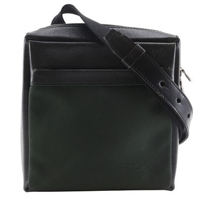 Sayan Shoulder Bag M30902 Aldoise Taiga/Nylon Canvas Mens Used