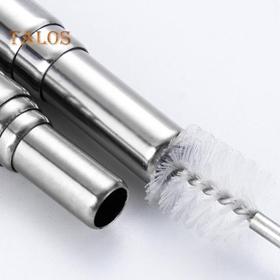 1 комплект телескопической соломинки, съемная нескользящая многофункциональная телескопическая соломинка из нержавеющей стали с футляром для хранения для детей