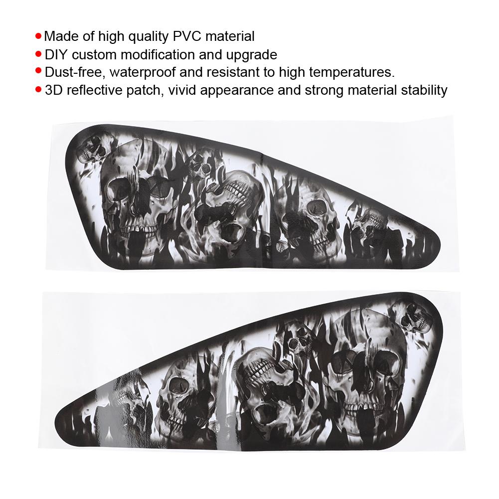 2 шт. Наклейки для мотоциклов 3D красочные струйные декоративные наклейки водонепроницаемые без пыли