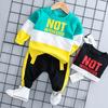 Baby Clothes Toddler Boy Girl Casual Clothes Set Chit Letter Long Sleeve T-Shirt+Pants Outfit