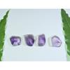 Натуральный Трапиче Аметист Срез Фантазийный Кабошон Свободный Драгоценный Камень Лот 4 шт. A-188