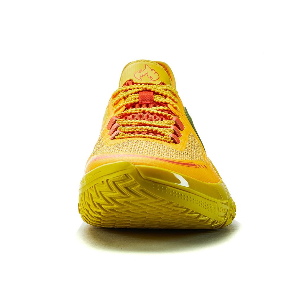 New LiNing Shudder Heart Flame Low Top Basketball Shoes Men's Radiant Yellow ABFU019-1
