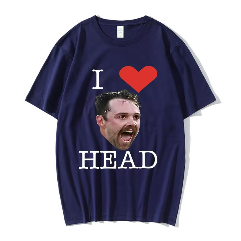 2026 New I Love Travis Head Cricket Player Funny Meme Tshirt Unisexs Clothing Women Fashion Vintage Casual Tshirt Summer
