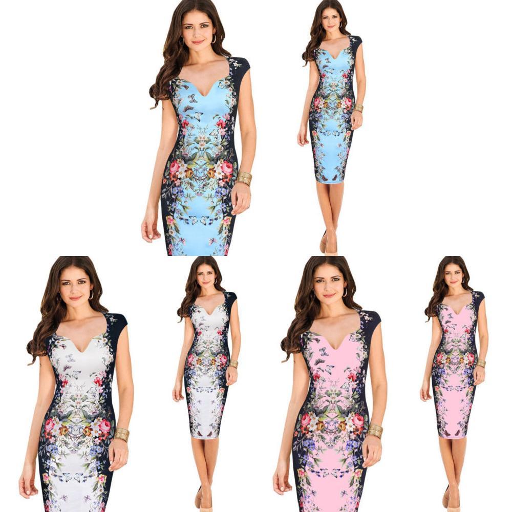 Женское Элегантное Bodycon Платье для Карьеры, Вечерней Вечеринки, Делового Офиса, Для Всех Случаев