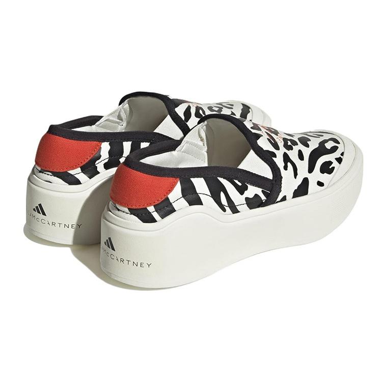 (WMNS) adidas by Stella McCartney Court Slip-On Shoes 'Off White Black Burnt Cayenne' Women's HP3210