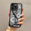 Индивидуальный силиконовый чехол для iPhone 15/16 Pro Max с долларами США - Полное покрытие, Защита от падений для iPhone 13/12/11/X