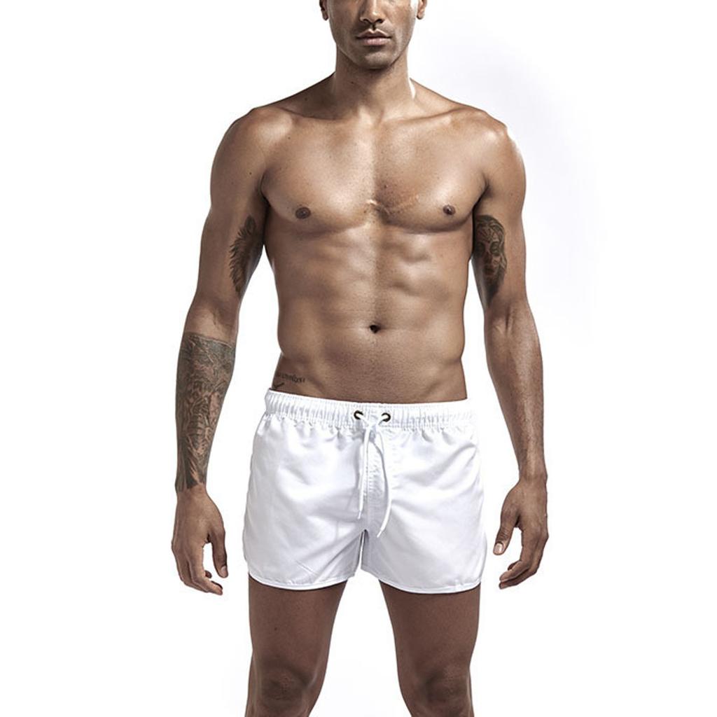 Мужские модные пляжные шорты из полиэстера, быстросохнущие разноцветные спортивные брюки