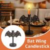 Yousheng Spider Web Candle Holder Halloween Metal Wall-Mounted Spiderweb Taper Candle Holder for Gothic Home Decor