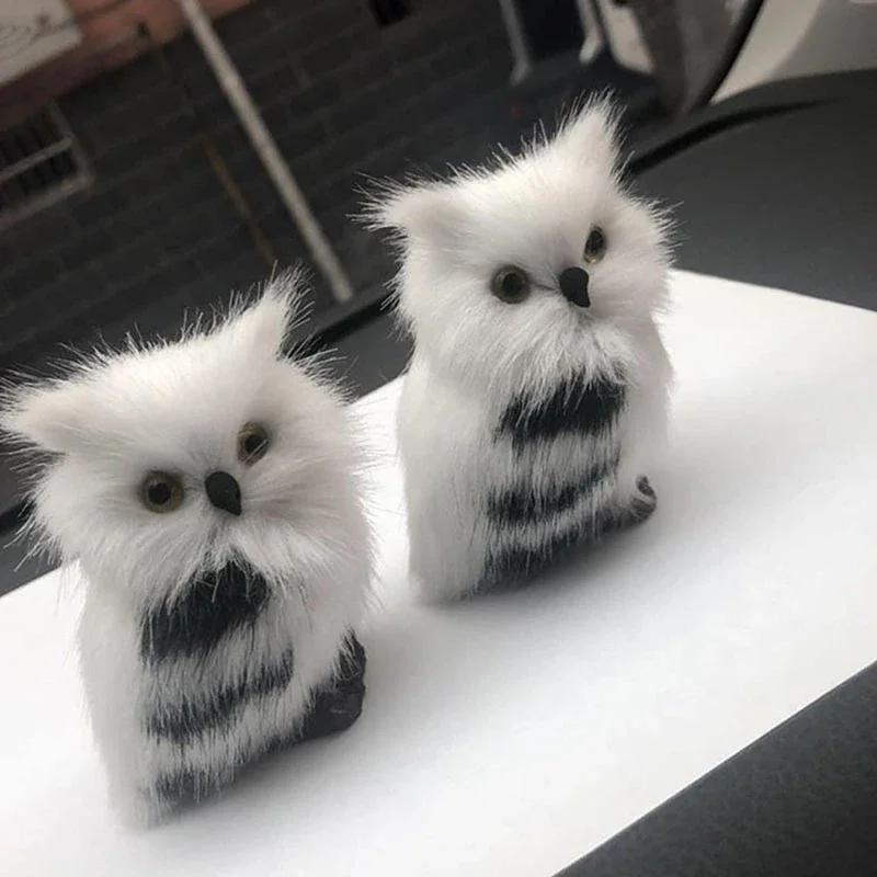 Рождественский ornament сова Искусственные милые стоящие птицы Рождественские ornaments для Белого зимнего домашнего декора Фестивальные party supplies Декор