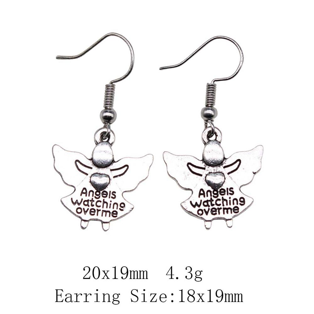 Комплекты сережек на годовщину свадьбы, серьги-подвески и подвески в виде крыльев ангела, женские серьги-сумки для свадьбы