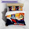 3pcs UFO Robot Grendizer2 Cover Set - Personalized Name, HD Printed Bedding with 1 Cover and 2 Pillowcases - Perfect for Home Decor, Easy Care