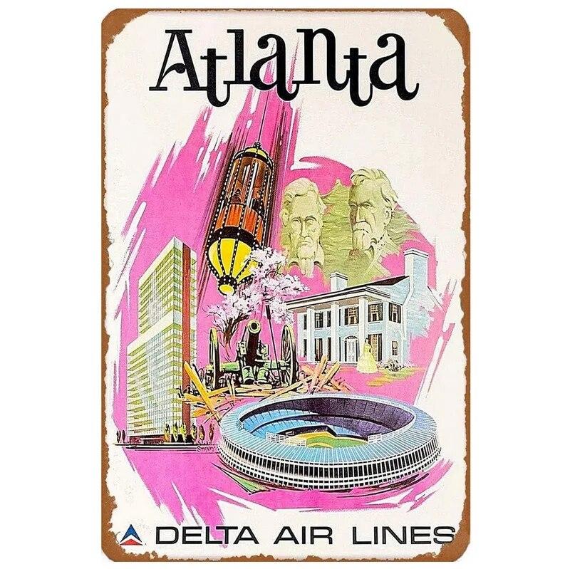 Винтажный пейзаж Гавайи Голландия Санторини Вениция Рим металлические жестяные вывески плакаты тарелка Настенный декор для баров мужская пещера кафе клубы