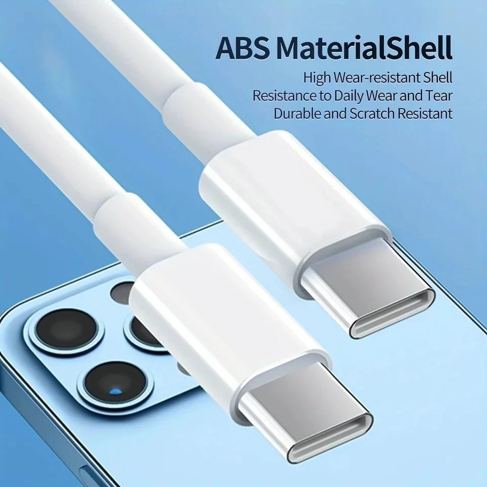 35W USB C PD Fast Wall Charger for iPhone 15 16 Pro Max 15 16 Plus USB-C To Type-C Quick Charging Cable