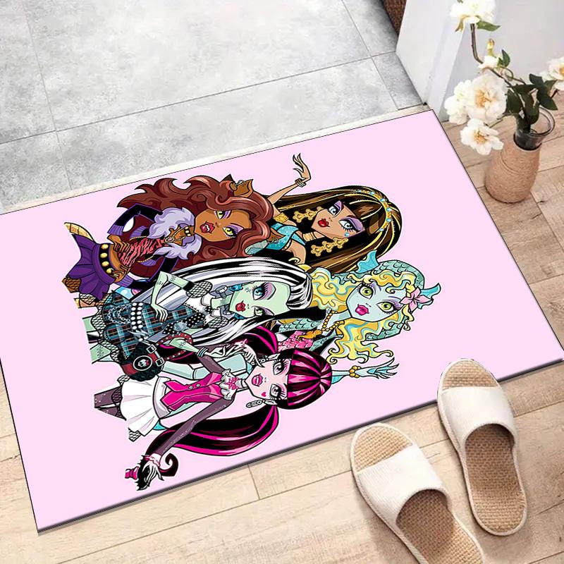 1pc Monster High Draculaura3 Design Printed Area Rug Carpet for Bedroom Living Room Home Decor Rugs Mat Non Slip Mat Rug for Bedside