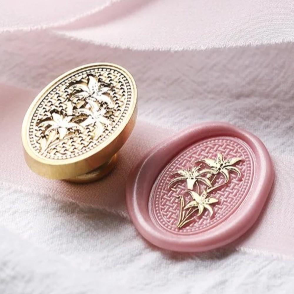 Round Wax Seal Stamp Flowers Sealing Wax Supplies Scrapbooking Sealing Wax Gift Packaging Cards