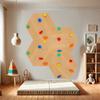 Climbing Wall Cube 1 Wood - Coloured Grips