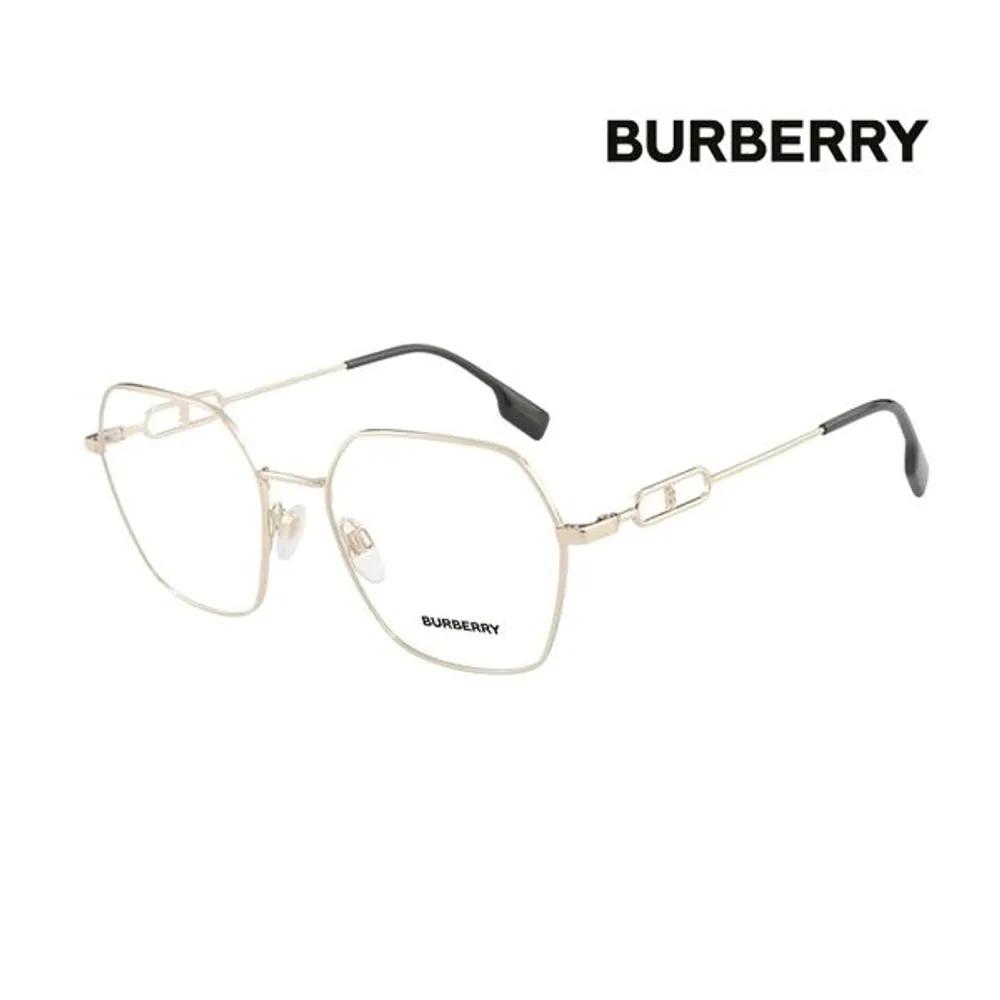 Burberry Eyeglass Frames BE1361 1109 Square Metal Glasses for Men and Women