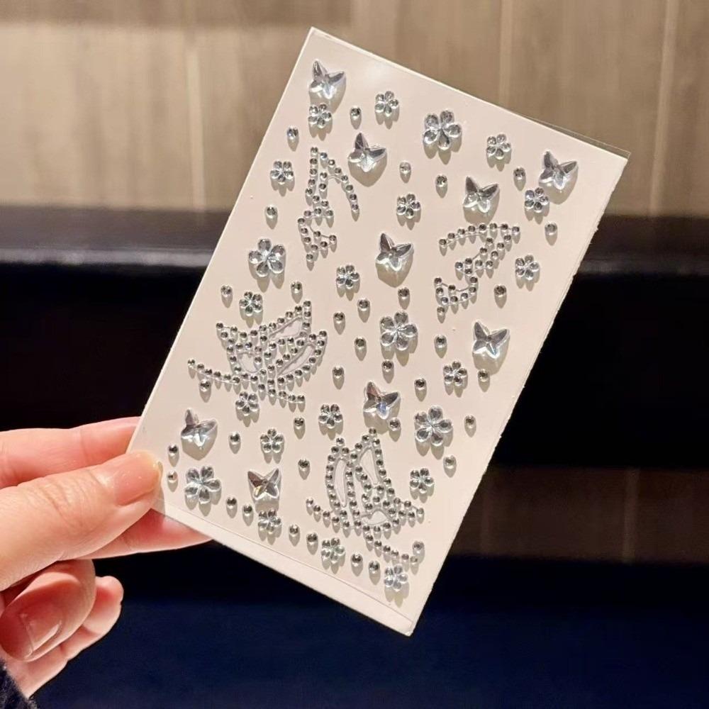 DIY Crystal Sticker Self-Adhesive Butterfly Sticker Temporary Tattoo Sticker Eye Makeup