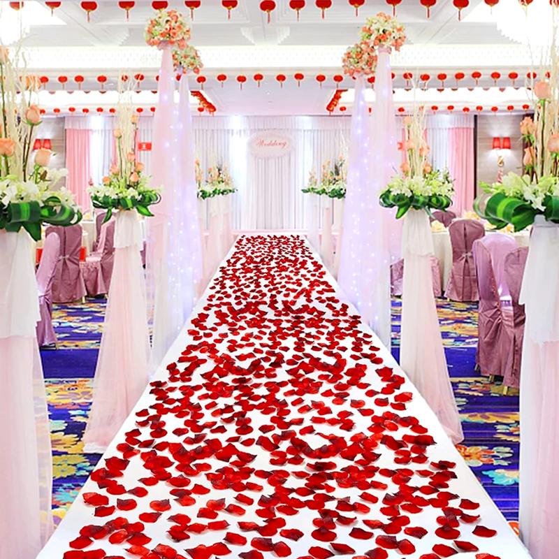 1 пакетик искусственных роз ко Дню святого Валентина свадебный венок свадебная композиция искусственные цветы 100 шт романтическая вечеринка лепестки роз домашний декор