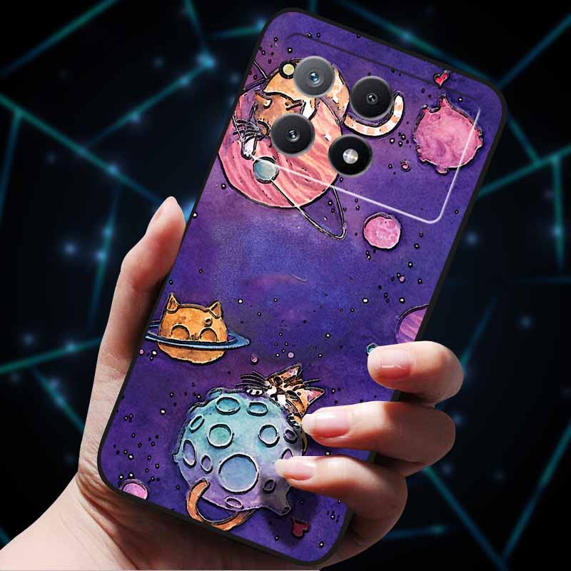 3D Flowers Emboss Fundas For Poco X6 Pro Case Soft Silicone Phone Case for Xiaomi Poco X6 Pro Poco X 6 Pro X6Pro Pocox6 Pro Bags