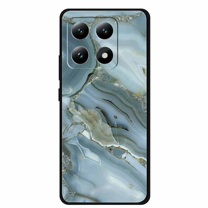 For Xiaomi 15T 5G Black Protection Scenery Printed Soft Silicone Bumper for Xiaomi 15T Pro 5G Cloud Planet Painted Bumper Coque