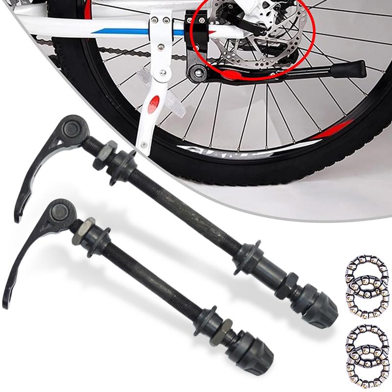 1 Set MTBs Bike Axles Front Rear Quick Release Skewers Tools With 25mm 1/4 Hub Bearings For 6 7 8 Speed Universal Bicycle Parts