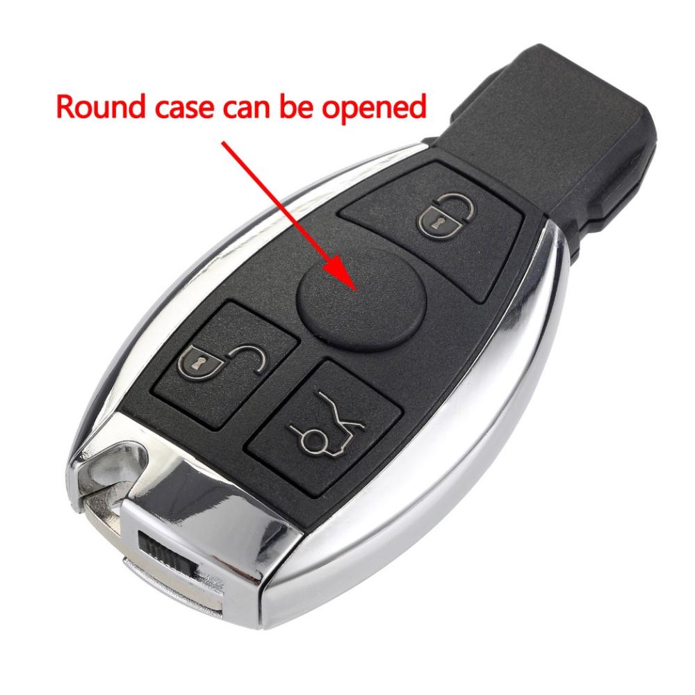433MHz 3 Buttons Keyless Uncut Flip Remote Key Fob for Mercedes Benz Year 2000+ NEC&BGA Control