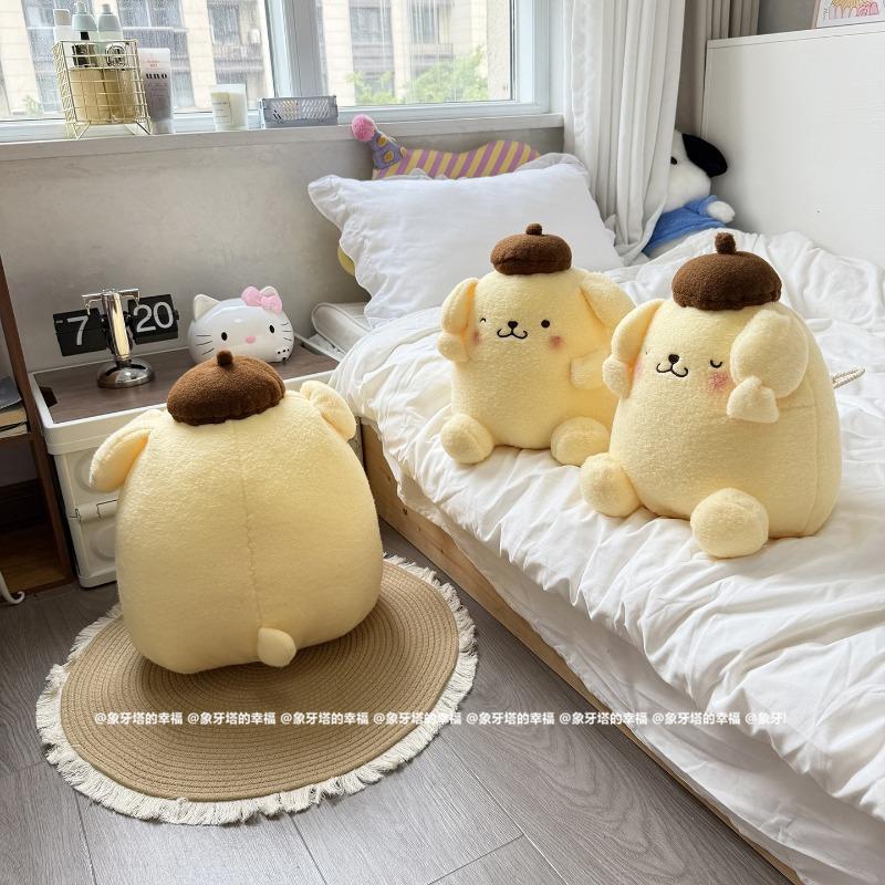 Милые Плюшевые Подушки-Игрушки Pompompurin Мягкая Подушка Подарок Милая Кукла Pom Pom Purin для Детской Комнаты Декор Рождество День Рождения Девочки Подарки