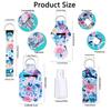 Chapstick Holder Watercolor Butterfly-style Neoprene Lipstick Holder Keychains Clip-On Lipstick Sleeve Pouch