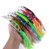 1PCS Hard Fishing Lure Fish Bait 40g 6 Color Squid High Carbon Steel Hook Octopus Crank For Artificial Tuna Sea Allure Tool