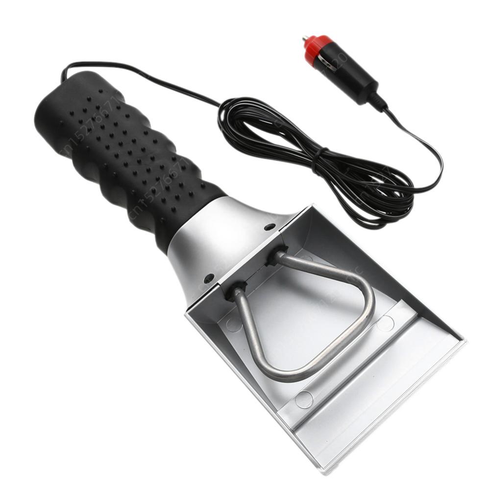 12 В Электрический подогреваемый скребок для снега Автомобильный прикуриватель Скребок для льда Лопата для уборки снега Инструменты для чистки лобового стекла