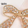 Oxidation-proof Pin Bowknot Design Brooch for Women, Faux Pearl Rhinestones Inlaid Lapel Jewelry Pin, Versatile Accessory Sweaters Collars Hats