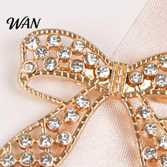 Oxidation-proof Pin Bowknot Design Brooch for Women, Faux Pearl Rhinestones Inlaid Lapel Jewelry Pin, Versatile Accessory Sweaters Collars Hats