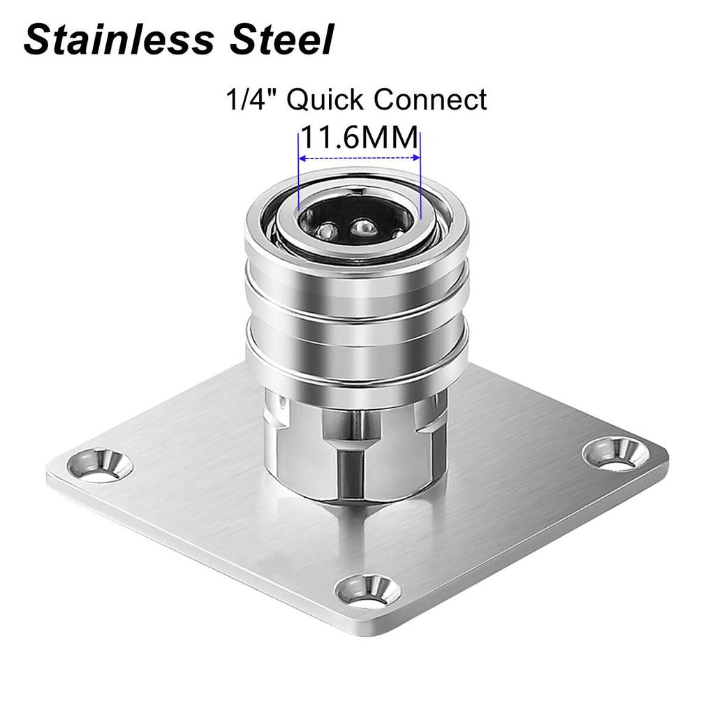 Насадка для пенной пушки, держатель для водяного пистолета, настенное крепление для мойки высокого давления, стойка для хранения принадлежностей, быстроразъемное соединение из нержавеющей стали 1/4 дюйма