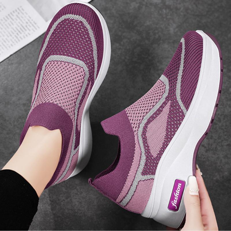 Модная обувь, женские кроссовки, разноцветные, на толстой подошве, повседневная обувь для женщин, новая сетчатая дышащая женская обувь Zapatos De Mujer