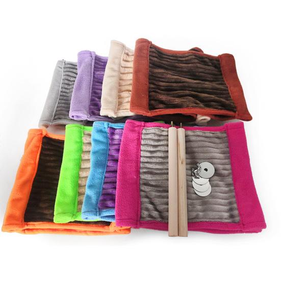 Гамак для хомяка, двухслойный, подвесной, устойчивый к укусам, удобный, мягкий на ощупь, сохраняет тепло, большое пространство