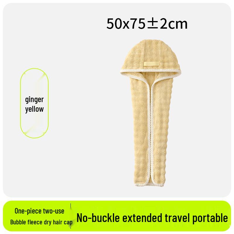2026 Bubble Fleece Hair Wrap: Quick-Dry, Strong Absorption, Wide-Tail Design for Women