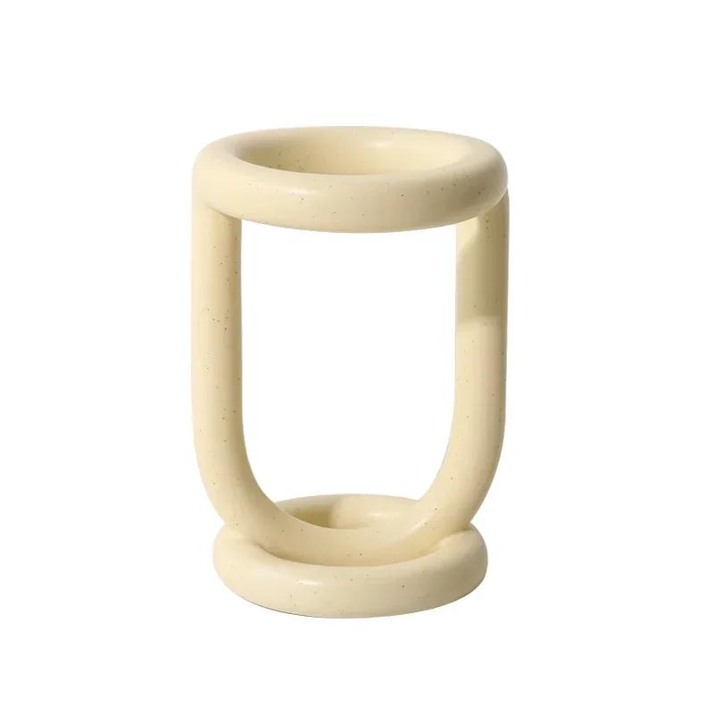 Простая керамическая подставка для зубных щеток, многофункциональная подставка для зубной пасты, портативный органайзер для зубных щеток, аксессуары для ванной комнаты