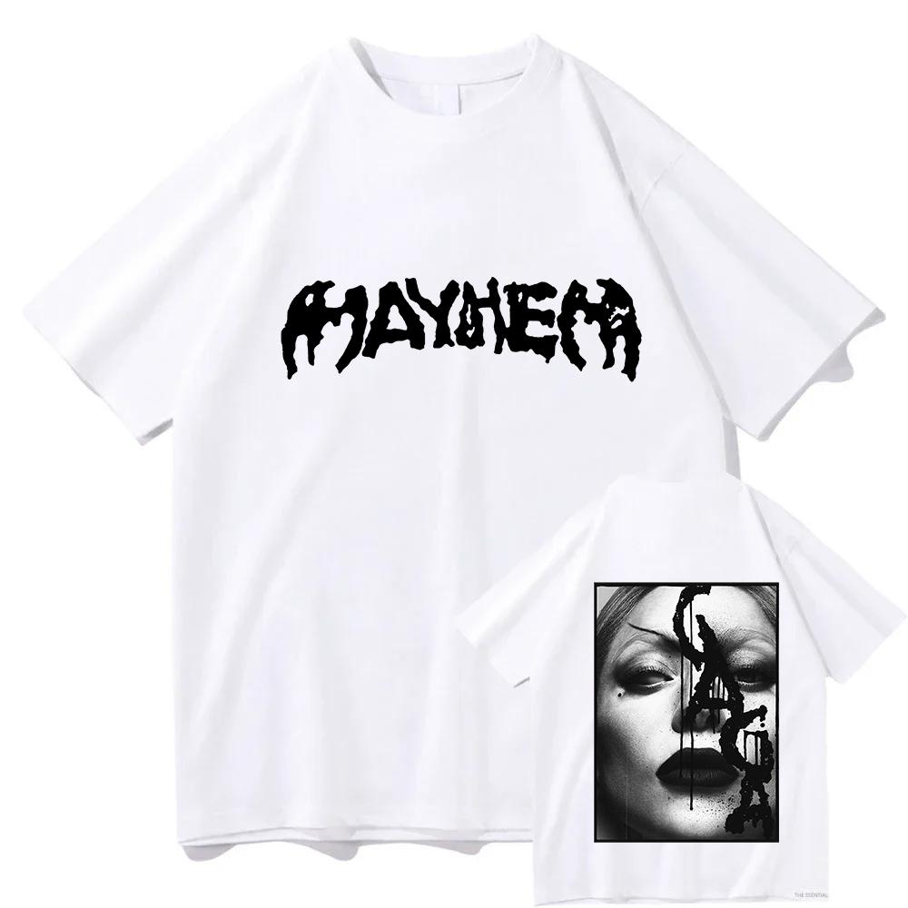 The MAYHEM Ball Tour 2026 TShirt Lady Gaga Singer Graphic Tshirts Fashion Short Sleeve Summer T Shirt Cotton Tees