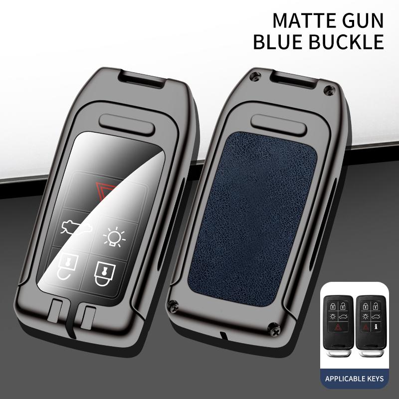 Новый чехол для дистанционного ключа из цинкового сплава, кожаный защитный чехол для Volvo XC60 V60 S60 S80 XC70 V40, автомобильные аксессуары для интерьера