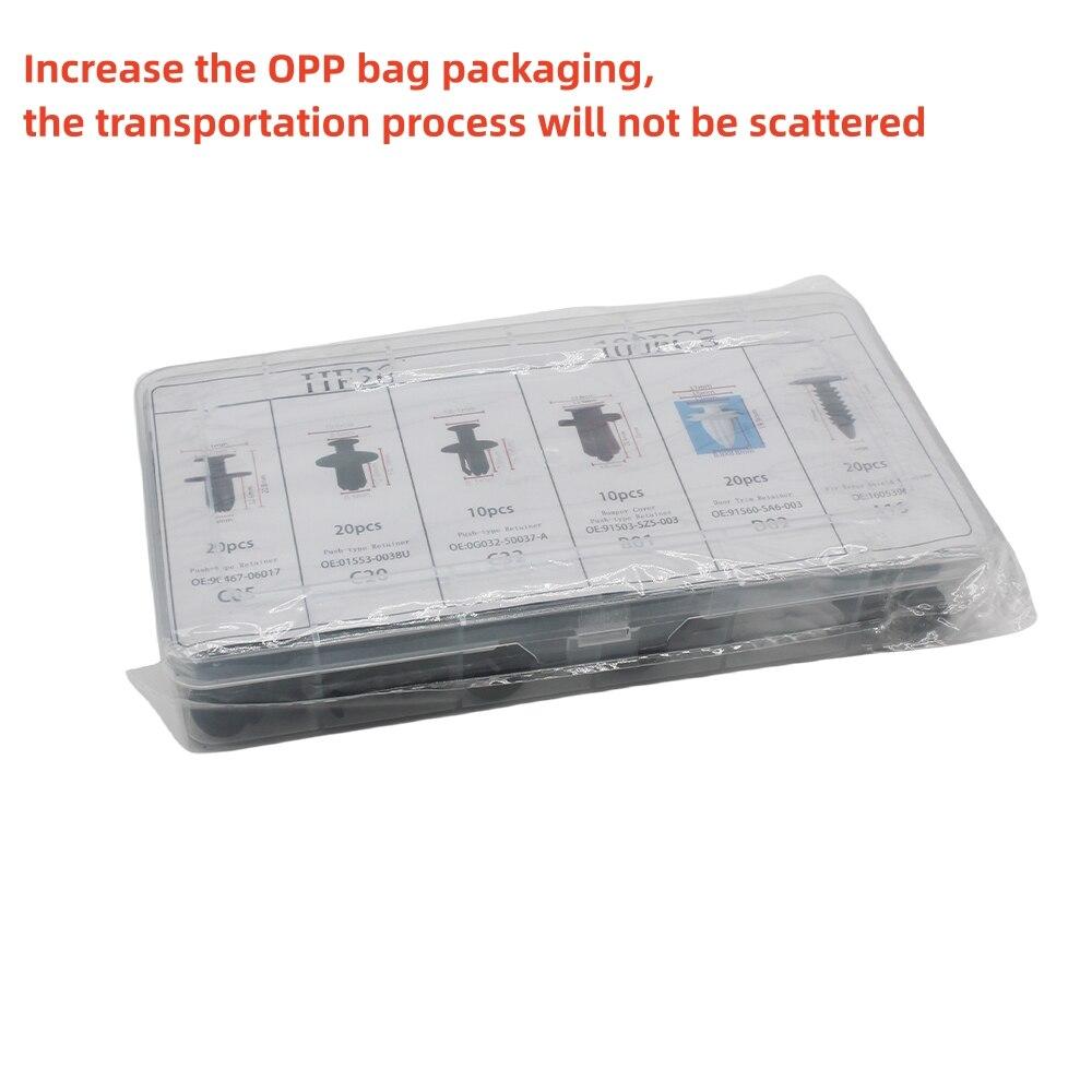 100 шт., комплект автозастежек, заклепки для крыльев, зажимы для кузова автомобиля, фиксатор, заклепка, бампер, дверная обшивка, панель, фиксатор, автомобильные зажимы