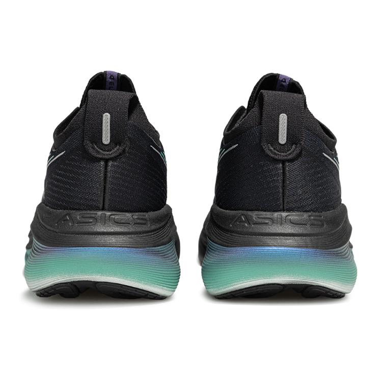 Asics Gel-Nimbus 27 Comfortable Versatile Fashionable Rebound Low-Top Running Shoes Men Sneakers Black Green 1011C174-001